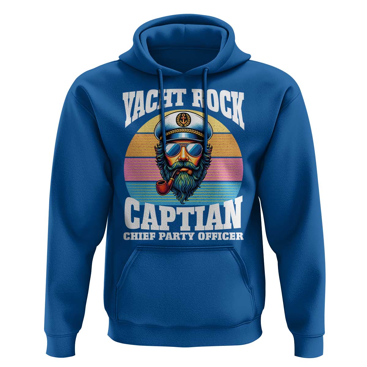 Yacht Rock Captain Hoodie Funny Boating Party Music - Wonder Print Shop