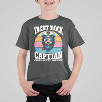 Yacht Rock Captain T Shirt For Kid Funny Boating Party Music - Wonder Print Shop