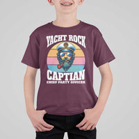 Yacht Rock Captain T Shirt For Kid Funny Boating Party Music - Wonder Print Shop
