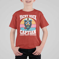 Yacht Rock Captain T Shirt For Kid Funny Boating Party Music - Wonder Print Shop