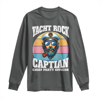 Yacht Rock Captain Long Sleeve Shirt Funny Boating Party Music - Wonder Print Shop