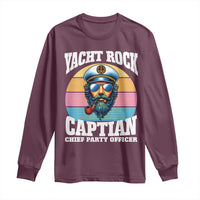 Yacht Rock Captain Long Sleeve Shirt Funny Boating Party Music - Wonder Print Shop