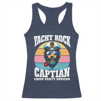 Yacht Rock Captain Racerback Tank Top Funny Boating Party Music - Wonder Print Shop