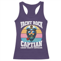 Yacht Rock Captain Racerback Tank Top Funny Boating Party Music - Wonder Print Shop
