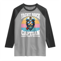 Yacht Rock Captain Raglan Shirt Funny Boating Party Music - Wonder Print Shop