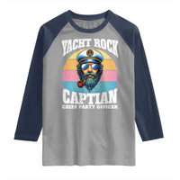 Yacht Rock Captain Raglan Shirt Funny Boating Party Music - Wonder Print Shop