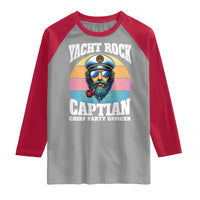 Yacht Rock Captain Raglan Shirt Funny Boating Party Music - Wonder Print Shop