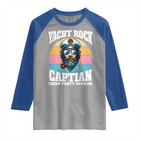 Yacht Rock Captain Raglan Shirt Funny Boating Party Music - Wonder Print Shop