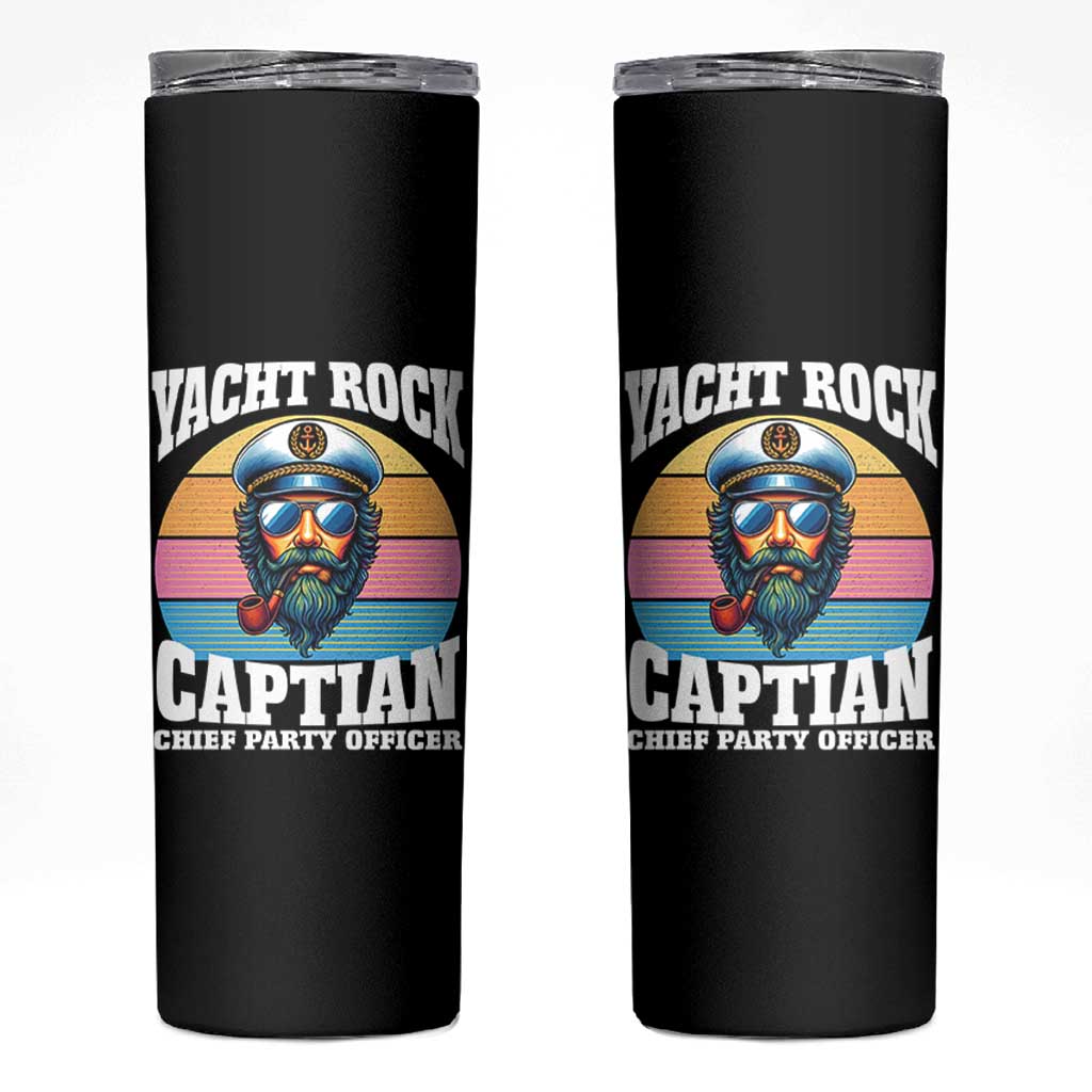 Yacht Rock Captain Skinny Tumbler Funny Boating Party Music - Wonder Print Shop