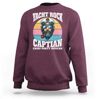 Yacht Rock Captain Sweatshirt Funny Boating Party Music - Wonder Print Shop