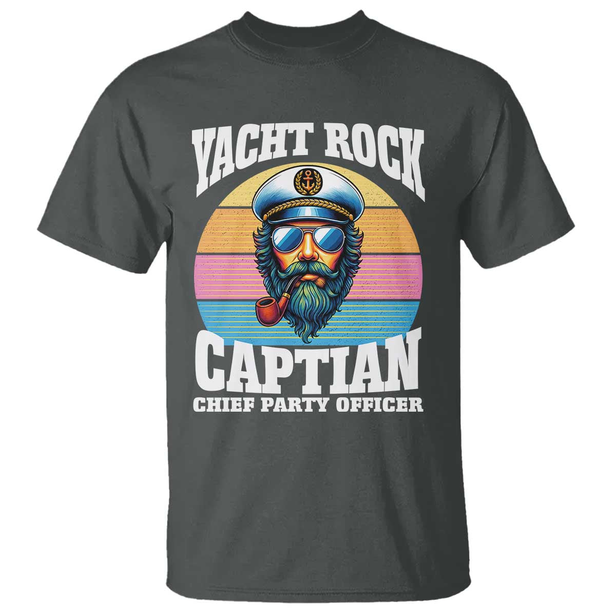 Yacht Rock Captain T Shirt Funny Boating Party Music - Wonder Print Shop