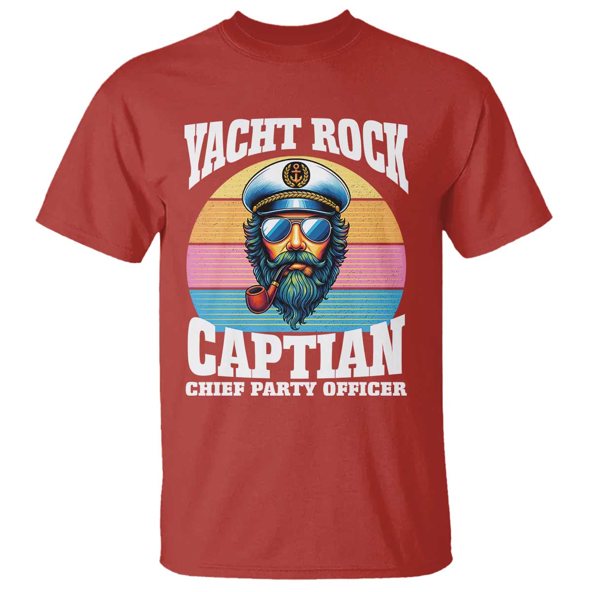 Yacht Rock Captain T Shirt Funny Boating Party Music - Wonder Print Shop