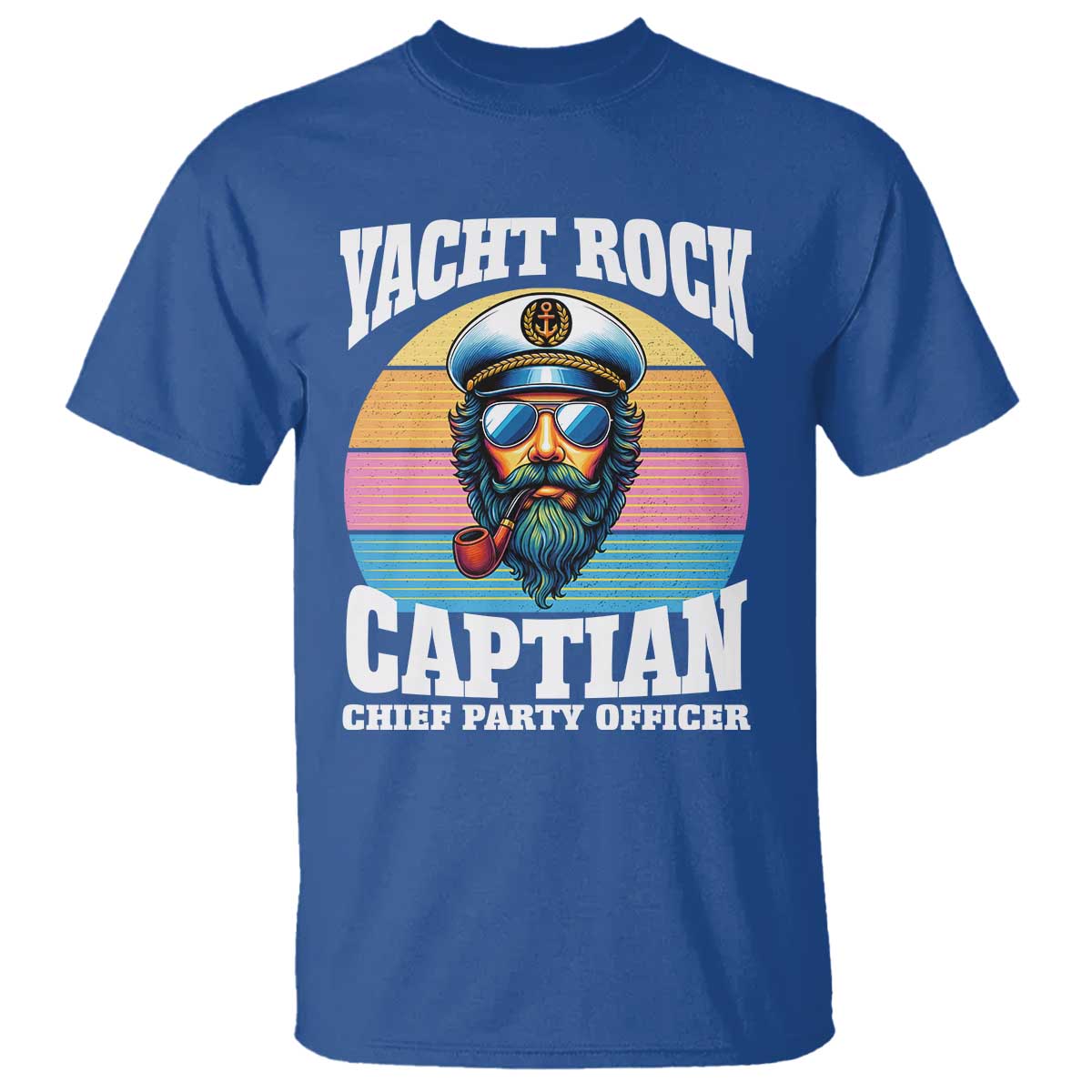 Yacht Rock Captain T Shirt Funny Boating Party Music - Wonder Print Shop