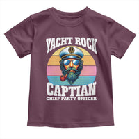 Yacht Rock Captain Toddler T Shirt Funny Boating Party Music - Wonder Print Shop