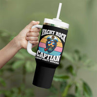 Yacht Rock Captain Tumbler With Handle Funny Boating Party Music - Wonder Print Shop