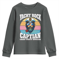 Yacht Rock Captain Youth Sweatshirt Funny Boating Party Music - Wonder Print Shop