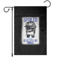 Blue Collar Wife Life Messy Bun Garden Flag - Wonder Print Shop