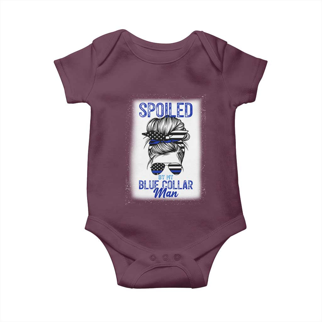 Blue Collar Wife Life Messy Bun Baby Onesie - Wonder Print Shop