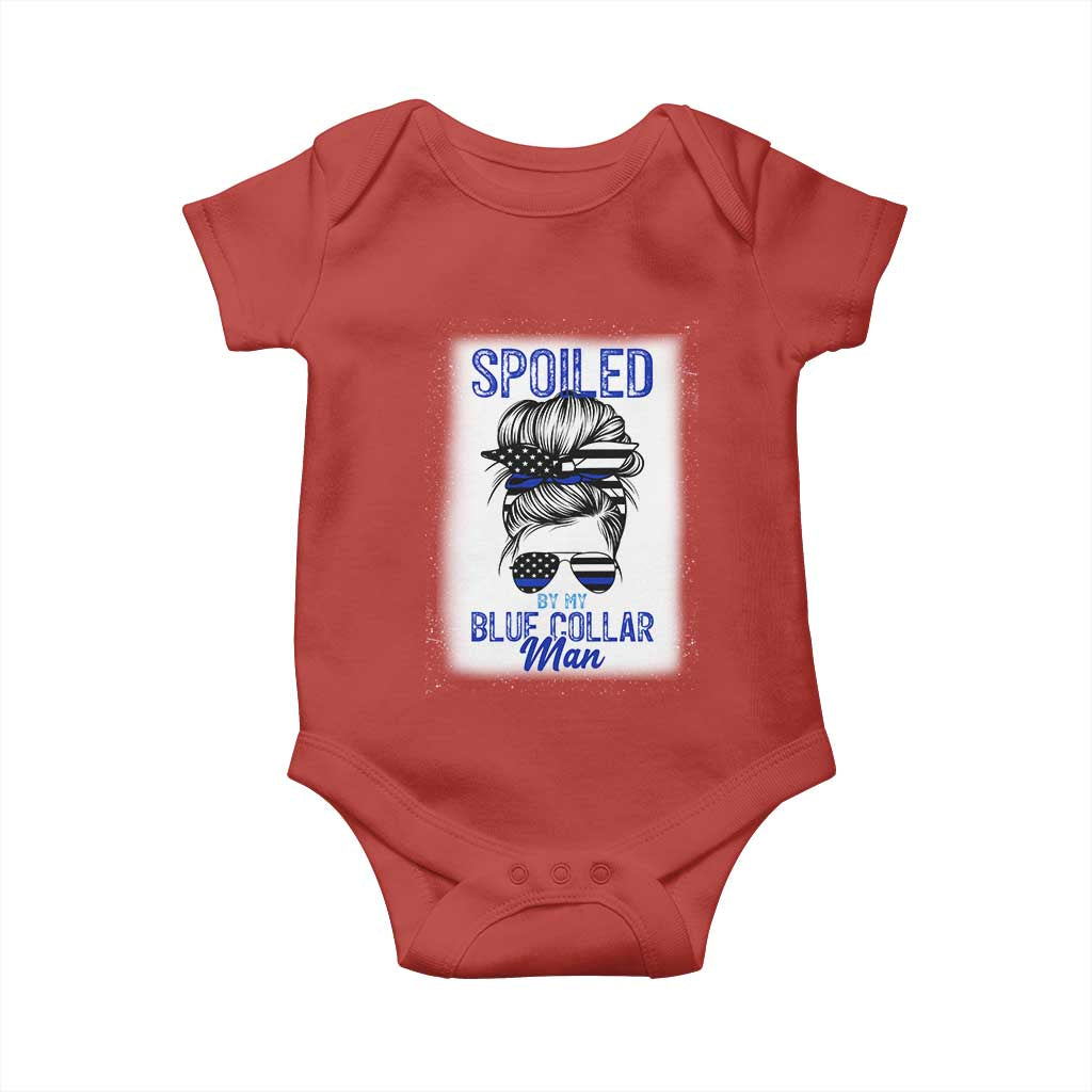 Blue Collar Wife Life Messy Bun Baby Onesie - Wonder Print Shop