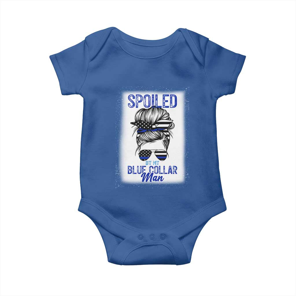 Blue Collar Wife Life Messy Bun Baby Onesie - Wonder Print Shop