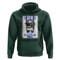 Blue Collar Wife Life Messy Bun Hoodie - Wonder Print Shop