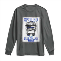 Blue Collar Wife Life Messy Bun Long Sleeve Shirt - Wonder Print Shop