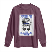 Blue Collar Wife Life Messy Bun Long Sleeve Shirt - Wonder Print Shop