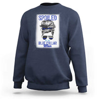 Blue Collar Wife Life Messy Bun Sweatshirt - Wonder Print Shop