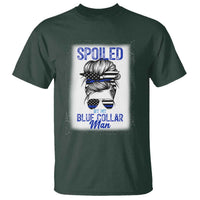 Blue Collar Wife Life Messy Bun T Shirt - Wonder Print Shop