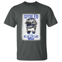 Blue Collar Wife Life Messy Bun T Shirt - Wonder Print Shop