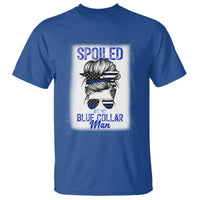 Blue Collar Wife Life Messy Bun T Shirt - Wonder Print Shop