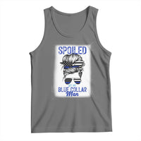 Blue Collar Wife Life Messy Bun Tank Top - Wonder Print Shop