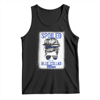 Blue Collar Wife Life Messy Bun Tank Top - Wonder Print Shop