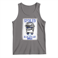 Blue Collar Wife Life Messy Bun Tank Top - Wonder Print Shop