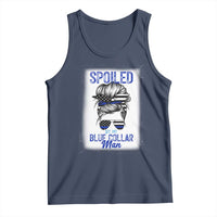 Blue Collar Wife Life Messy Bun Tank Top - Wonder Print Shop