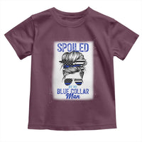 Blue Collar Wife Life Messy Bun Toddler T Shirt - Wonder Print Shop