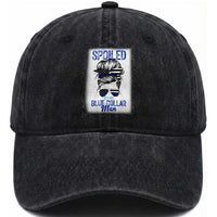 Blue Collar Wife Life Messy Bun Washed Cotton Baseball Cap