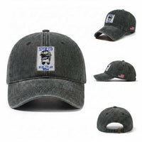 Blue Collar Wife Life Messy Bun Washed Cotton Baseball Cap