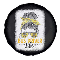 Messy Bun School Bus Driver Life Spare Tire Cover - Wonder Print Shop