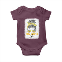 Messy Bun School Bus Driver Life Baby Onesie - Wonder Print Shop