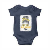 Messy Bun School Bus Driver Life Baby Onesie - Wonder Print Shop