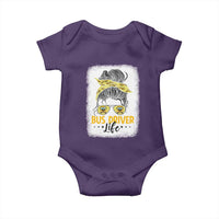 Messy Bun School Bus Driver Life Baby Onesie - Wonder Print Shop
