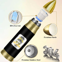 Messy Bun School Bus Driver Life Bullet Tumbler - Wonder Print Shop