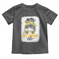 Messy Bun School Bus Driver Life Toddler T Shirt - Wonder Print Shop