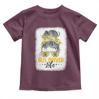 Messy Bun School Bus Driver Life Toddler T Shirt - Wonder Print Shop