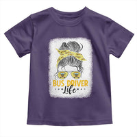 Messy Bun School Bus Driver Life Toddler T Shirt - Wonder Print Shop