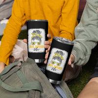 Messy Bun School Bus Driver Life Tumbler Cup - Wonder Print Shop