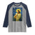 Jesus Christian Raglan Shirt Hug Lamb Starry Night Van Gogh - Wonder Print Shop