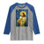 Jesus Christian Raglan Shirt Hug Lamb Starry Night Van Gogh - Wonder Print Shop