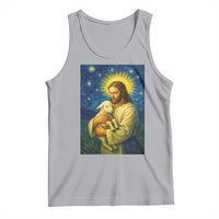 Jesus Christian Tank Top Hug Lamb Starry Night Van Gogh - Wonder Print Shop